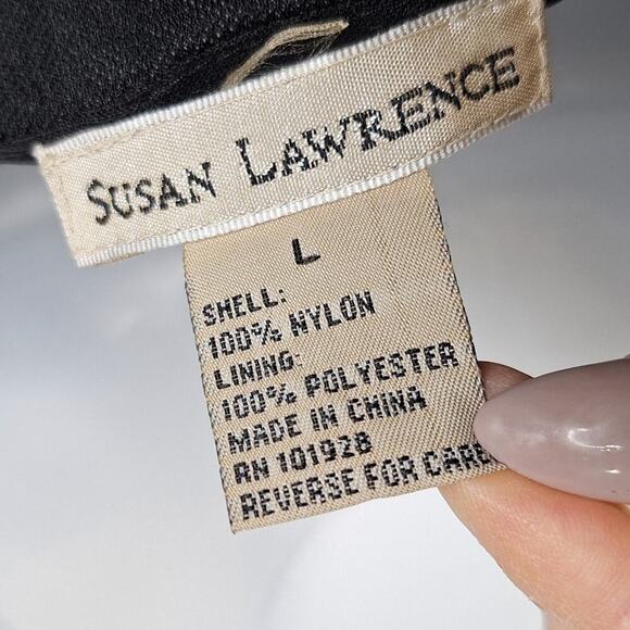 Vintage Y2K Susan Lawrence Sheer Mesh Babydoll Top Large Whimsygoth Coquette - Picture 4 of 9